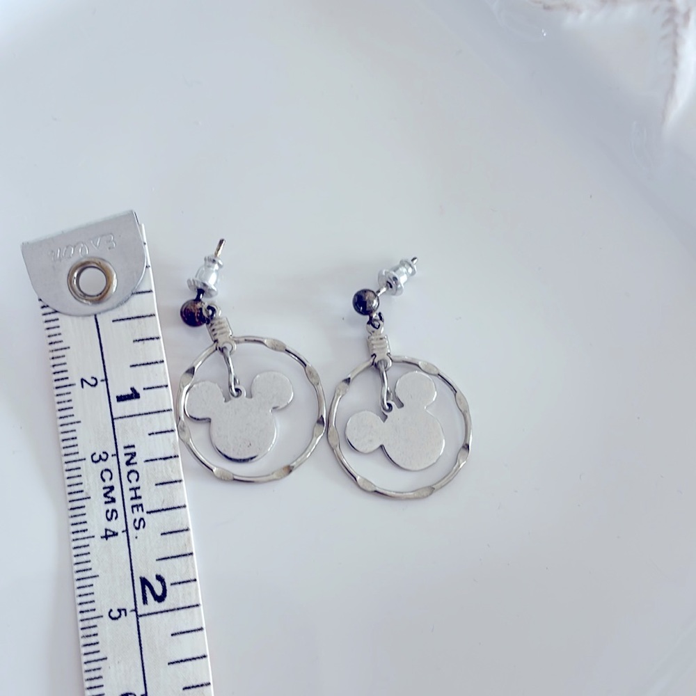 Mickey Mouse Pierced Earrings - Picture 2 of 2